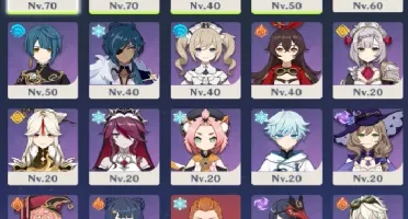 Conta AR 39 Com Zhongli e outros personagens!!