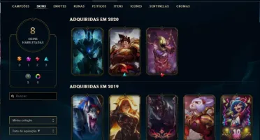 CONTA PLATINA / SKIN COM BORDA EXCLUSIVA