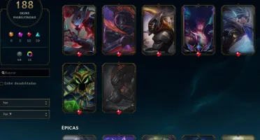 Conta Lv 231 Ouro 4 188 skin 5 Skin prestigio