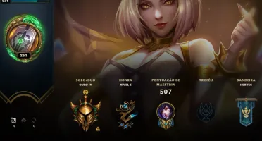 Conta Lv 231 Ouro 4 188 skin 5 Skin prestigio