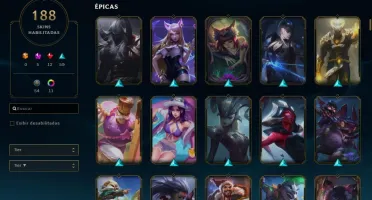 Conta Lv 231 Ouro 4 188 skin 5 Skin prestigio