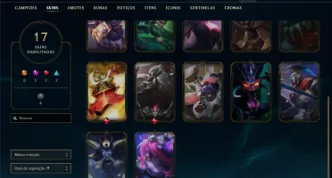 Conta afundada pra smurfar no ferro. 50 champs 17 skin.
