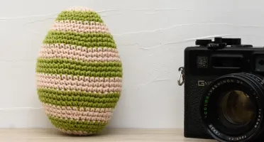 Ovo de Páscoa Esverdeado em amigurumi