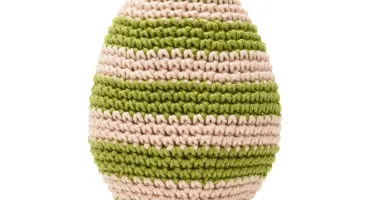 Ovo de Páscoa Esverdeado em amigurumi