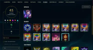 Unranked com 22 Champs e 37 Skins