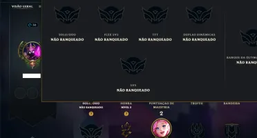 Unranked com 22 Champs e 37 Skins
