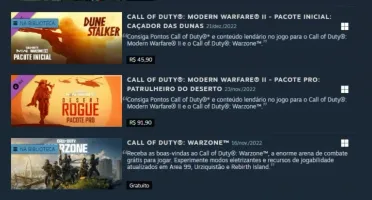 Conta Steam com 9 anos de serviço e muito mais.