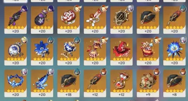 CONTA GENSHIN C/ PSN - AYAKA, ALOY, BAAL, KLEE, TARGAGLIA E+