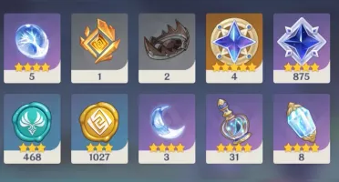 CONTA GENSHIN C/ PSN - AYAKA, ALOY, BAAL, KLEE, TARGAGLIA E+