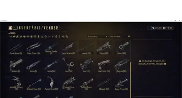 Conta Warframe Rank 15, varios primes