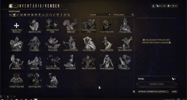 Conta Warframe Rank 15, varios primes