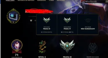 Conta LoL Prata boa para smurf bem barata