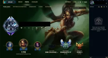 CONTA DIAMOND 4 - +52 CAMPEÕES + 14 SKINS