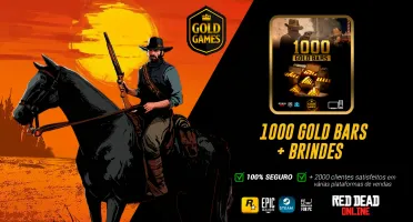 1000 Gold Bars Para Red Dead Online (Para PC) + Brindes