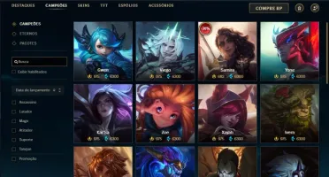 Conta prata 1 com 84 skins e 129 champs