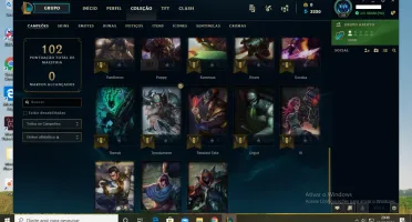 Conta SMURF, 4 SKINS, 33 CHAMPZ.
