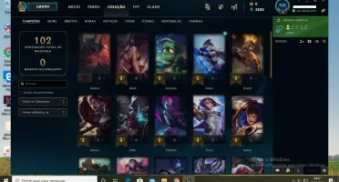 Conta SMURF, 4 SKINS, 33 CHAMPZ.