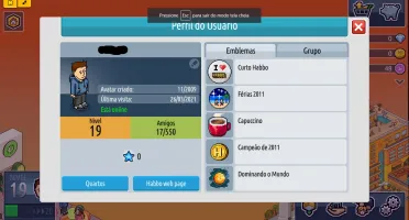 CONTA HABBO ANTIGA COM CONQUISTAS RARAS