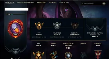 Conta prata 3 com 153 skins e QUASE todos os champs