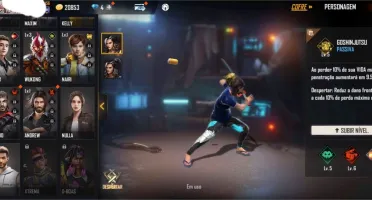 Conta free fire com angelical