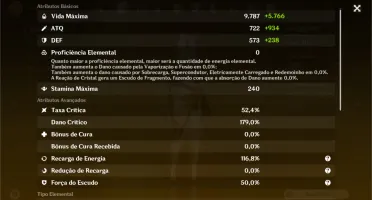 Conta AR 54, Hu Tao, Xiao, Zhongli, Keqing, Jean C1.