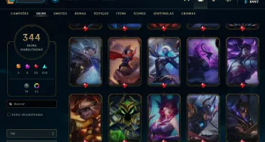 Conta LoL com mais de 300 skins