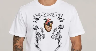 Camiseta Branca Pray