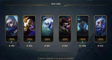 Conta Diamante 4 132V 72D League of Legends!