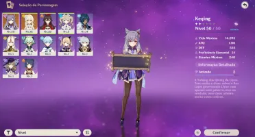 Keqing, Harpa Celestial, Atlas Celestial e Espinha Celestial