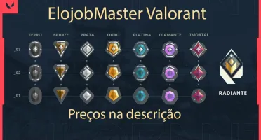 ELOJOBMASTER VALORANT TODOS OS ELOS //// MELHORES PREÇOS.