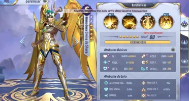 Conta Saint Seiya Awakening server 140