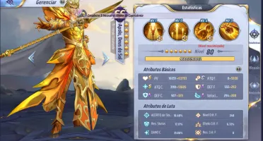 Conta Saint Seiya Awakening server 140