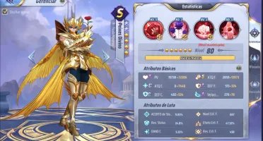 Conta Saint Seiya Awakening server 140