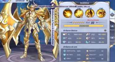Conta Saint Seiya Awakening server 140