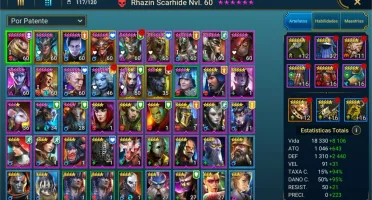 CONTA RAID SHADOW LEGENDS LVL 58