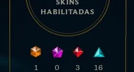Vendo Conta LOL Unranked com 117 Skins habilitadas.