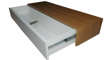 Aparador Freijó e Branco com Gaveta 85x40x15cm