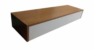 Aparador Freijó e Branco com Gaveta 85x40x15cm