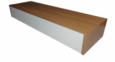 Aparador Freijó e Branco com Gaveta 85x40x15cm