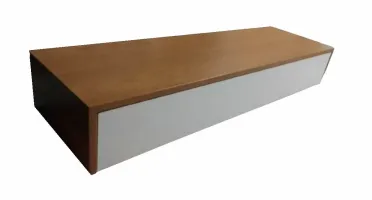 Aparador Freijó e Branco com Gaveta 85x40x15cm