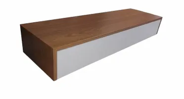 Aparador Freijó e Branco com Gaveta 85x40x15cm