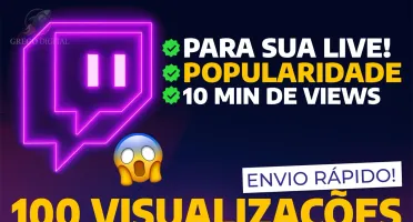 [Promoção] 100 Visualizações em Lives Twitch por R$4,90