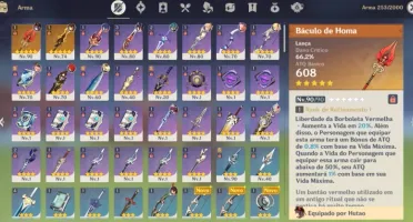 AR 55 Hutao + Homa + Zhongli + Xiao + Yae Miko ++++