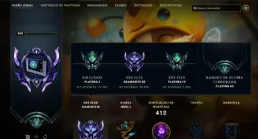 CONTA DIAMOND 3,  110 SKINS,  TODOS CHAMPS