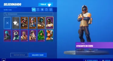 CONTA FORTNITE BÁSICA 10 SKINS