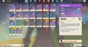AR 40 Diluc, Baal + the catch