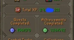 OSRS ACC|Level 93|283 Quest Points|396 Achievements
