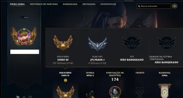 Conta ouro 4 com 57 Champs e 16 Skins