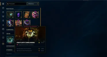 Conta ouro 4 com 57 Champs e 16 Skins