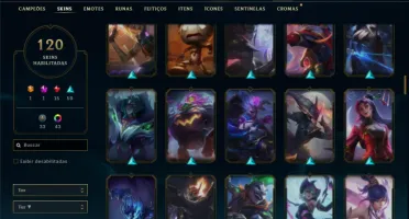 Esmeralda 3 com 130 Champs e 120 Skins ( MAIN ADC )